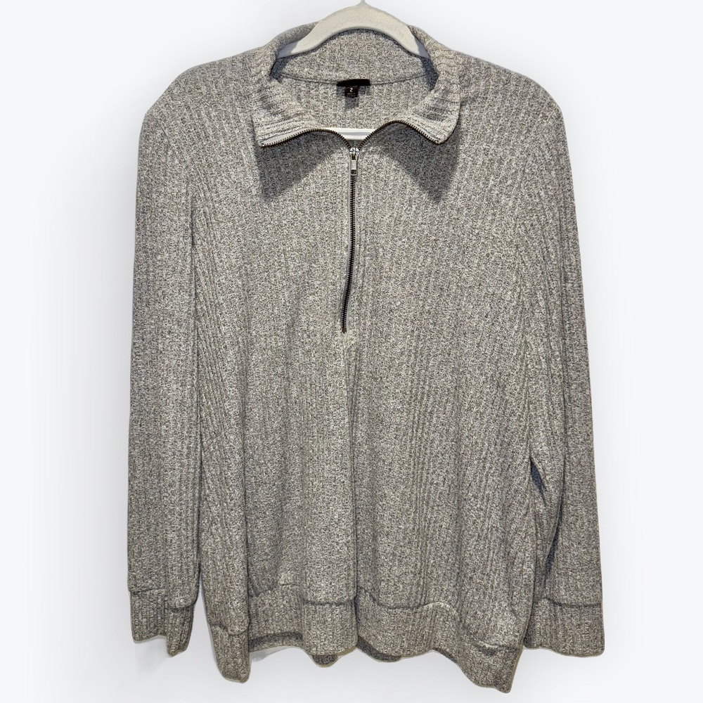 Torrid Gray 3/4 Zip-Up Top